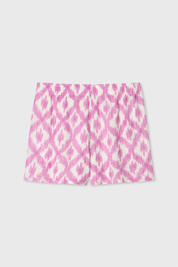 ETNİK BASKILI KISA ŞORT - 2