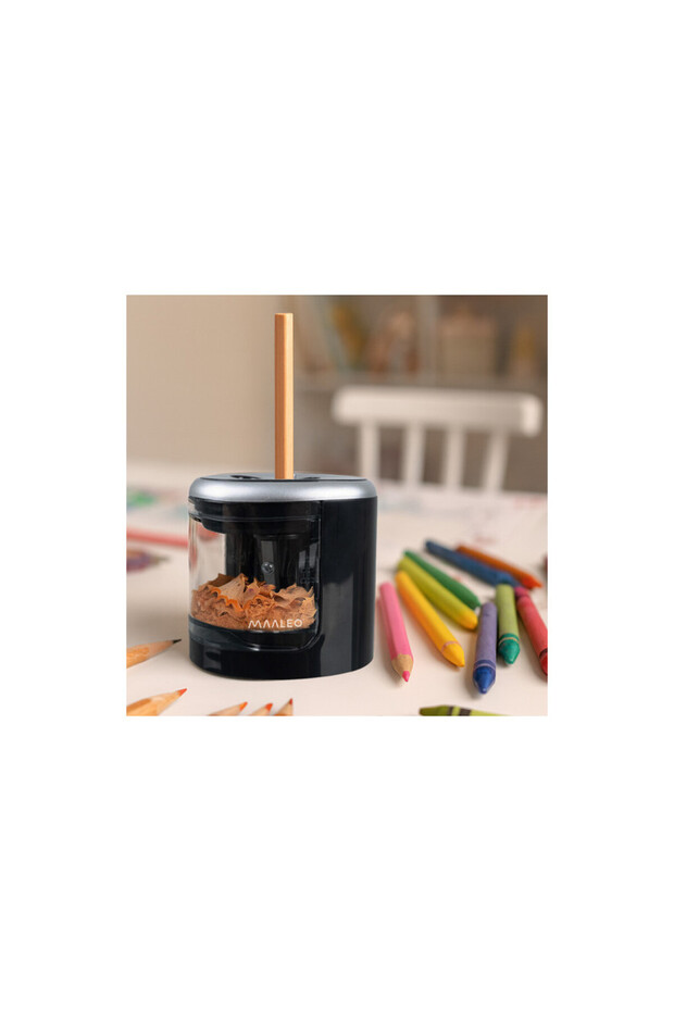 Double electric sharpener, replaceable blades, non-slip feet, batteries, ABS and steel - 3