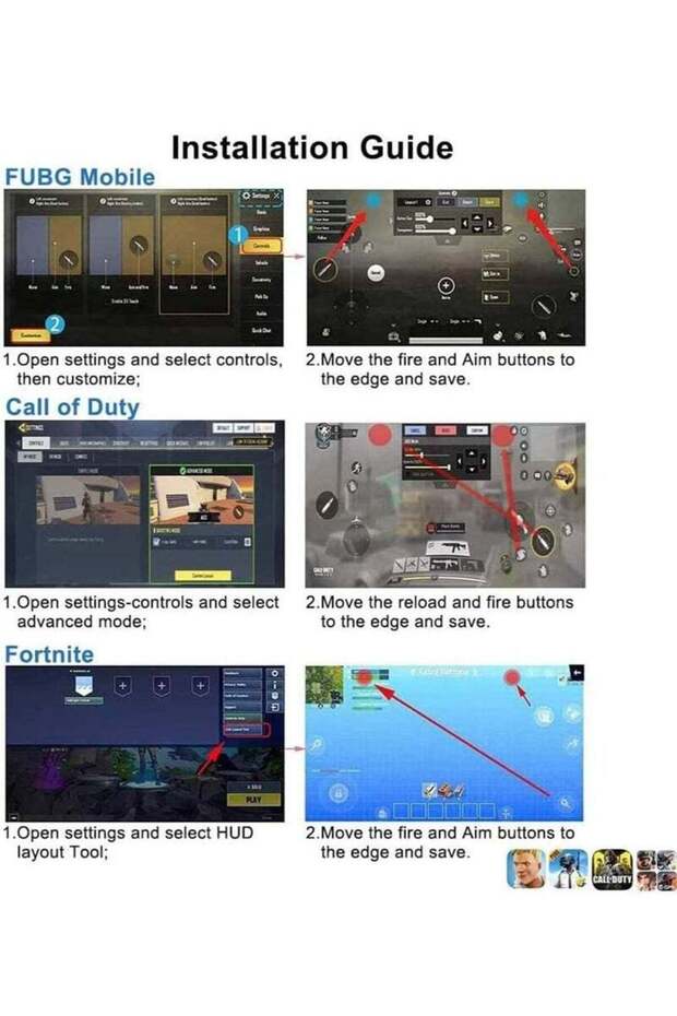 أزرار إطلاق النار في لعبة PUBG، أزرار إطلاق النار في وحدة تحكم PUBG Mobile - 7