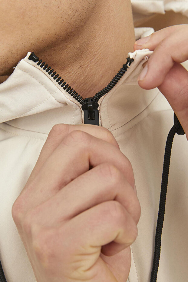 Erkek Kapüşonlu Ceket - Basic - 5