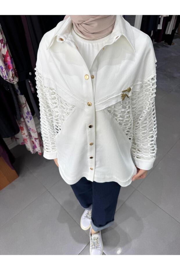 FİLE DETAYLI NEPTÜN BLUZ