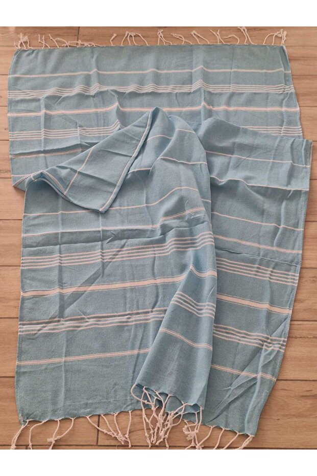 Dark Blue Unisex Tasseled Peshtemal Bath-Beach Towel