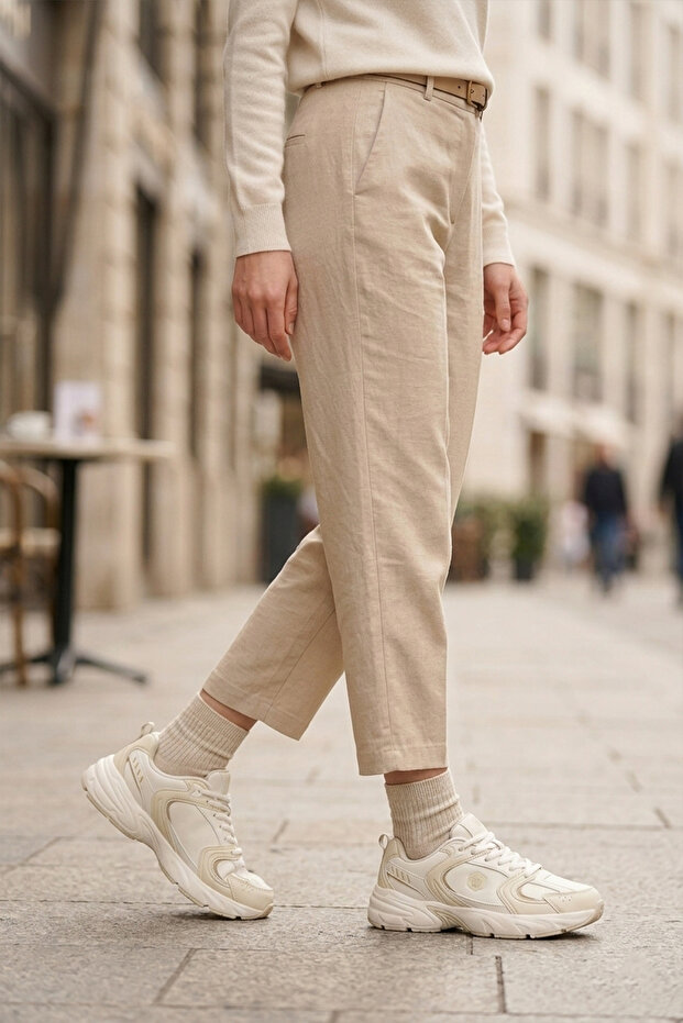 A9853 Beige Women's Sneakers