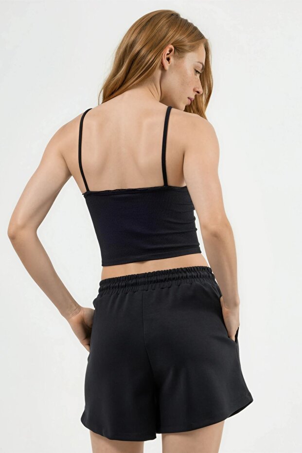 BUSEM بجيوب شورت مطاطي قماش مودال - 3