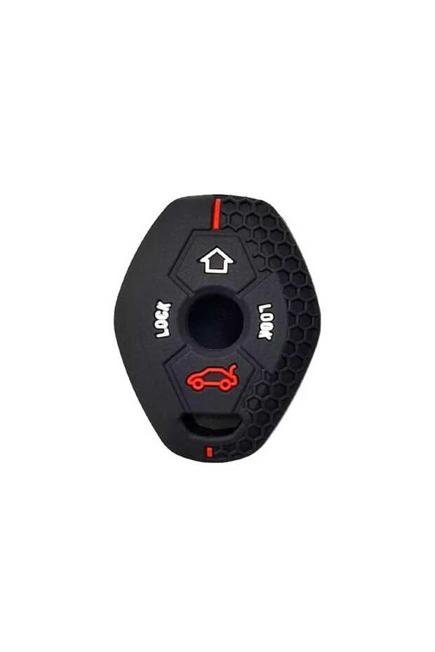 Bmw X5 X3 E90 E60 E53 E36 E38 3-Key Honeycomb Patterned Key Case Cover Black Red Color