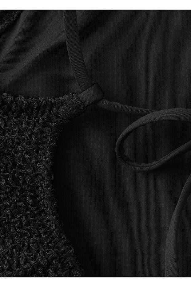 Dokulu askılı mayo - 5