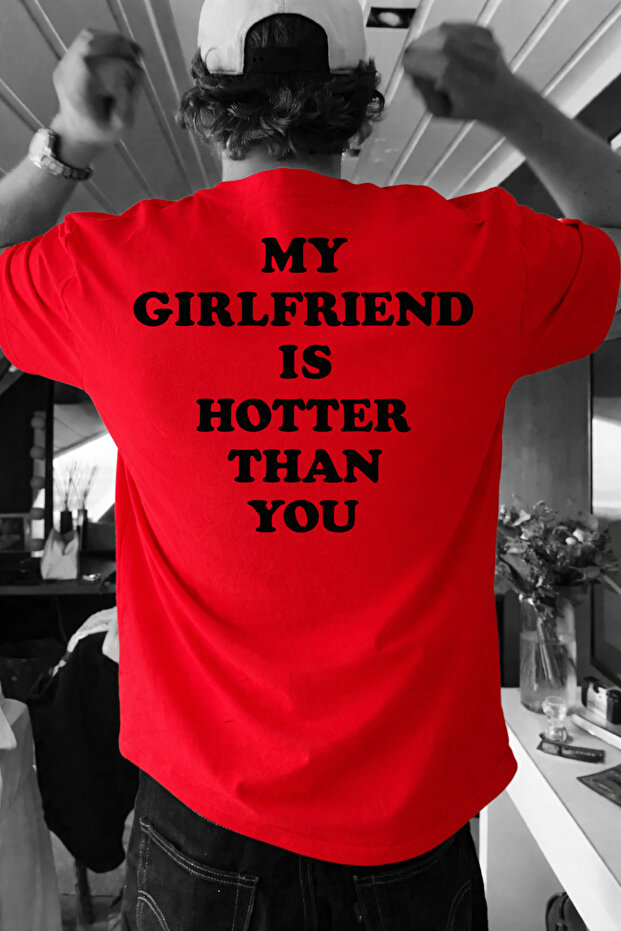 T-Shirt Oversized 100% Cotton Pack Comfortable Fit Hotter Than Printed T-Shirt