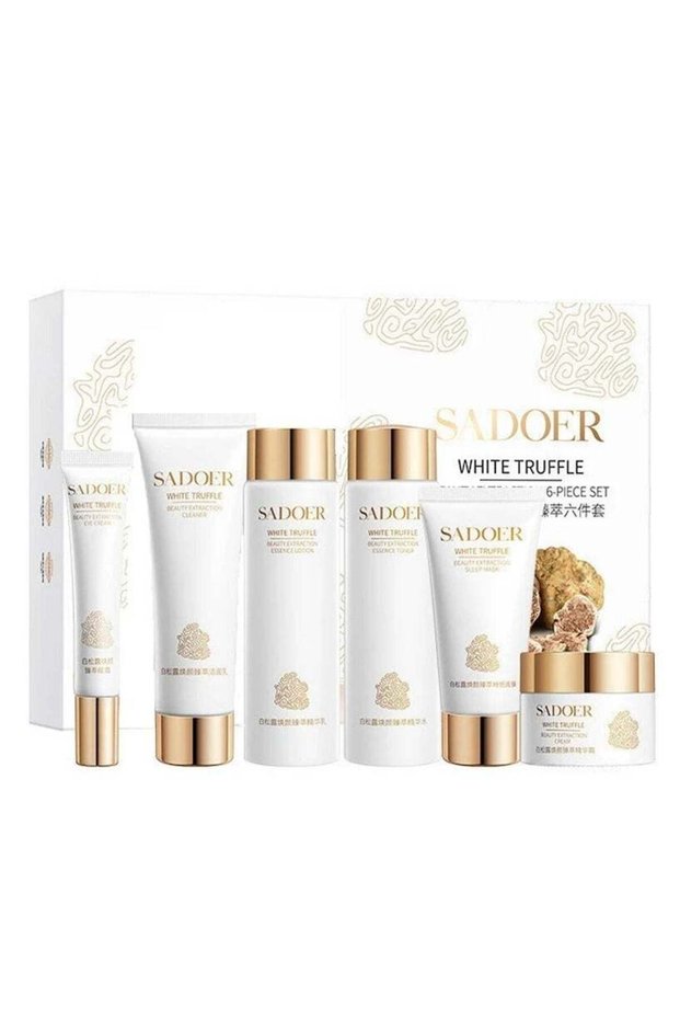 Luxury White Truffle Skincare Set: Six-Piece Moisturizing Radiance and Essence for Radiant Sk