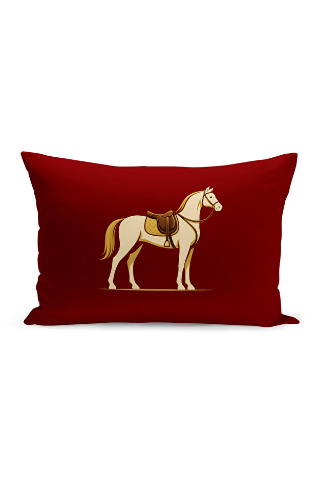 Classic Horse Series Double Sided Digital Printed Throw Pillow Cover (Horse)