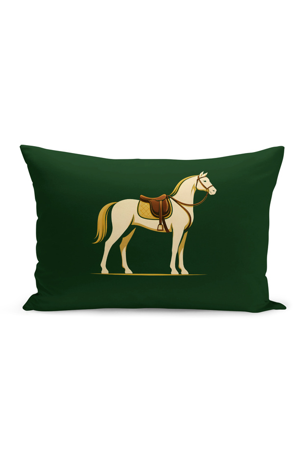 Classic Horse Series Double Sided Digital Printed Throw Pillow Cover (Horse)