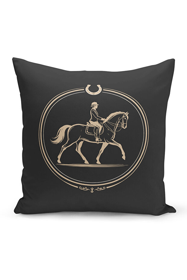 Classic Horse Series Double Sided Digital Printed Throw Pillow Cover (Horse)