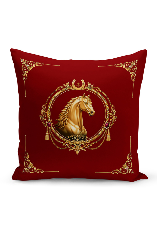 Classic Horse Series Double Sided Digital Printed Throw Pillow Cover (Horse)