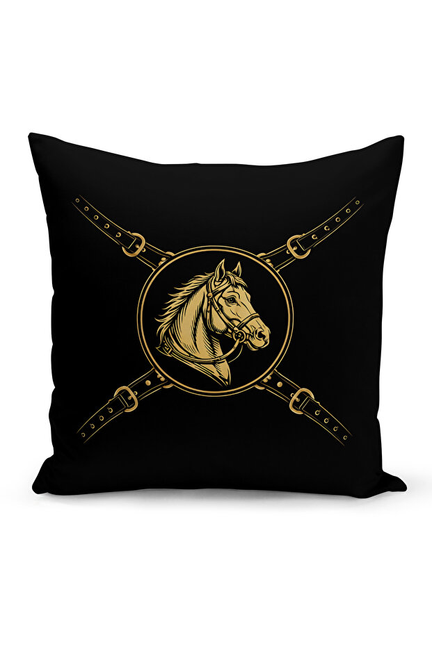Classic Horse Series Double Sided Digital Printed Throw Pillow Cover (Horse)