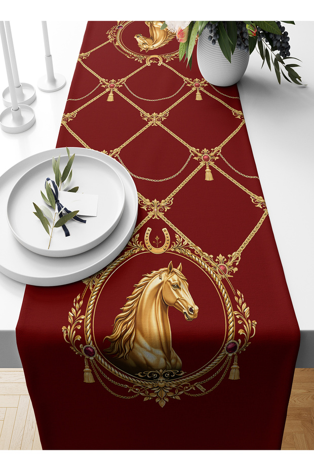 Classic Horse Series 140X40 cm Digital Print Pcs Table Runner (Horse)