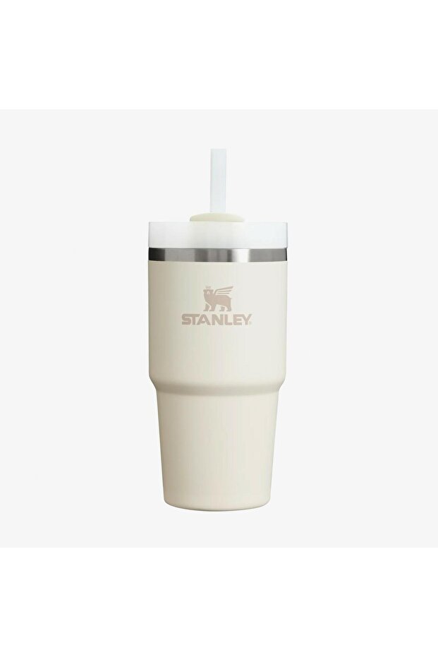 The Quencher H2.O Flowstate™ Tumbler Pipetli Termos Bardak 0.59 Lt / 20Oz Krem 10-10826-304 - 1