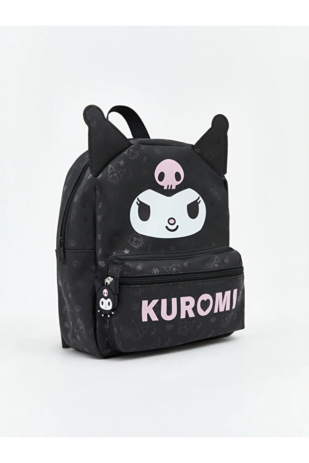 Lcw Accessories Black Kuromi Printed Girl's Backpack