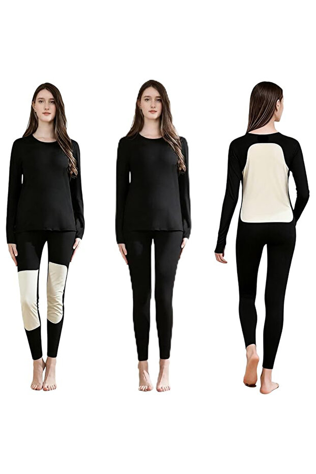 Women's Thermal Underwear Set Long Johns Base Layer Fleece Lined Top Bottom Ultra Soft Warm Winter