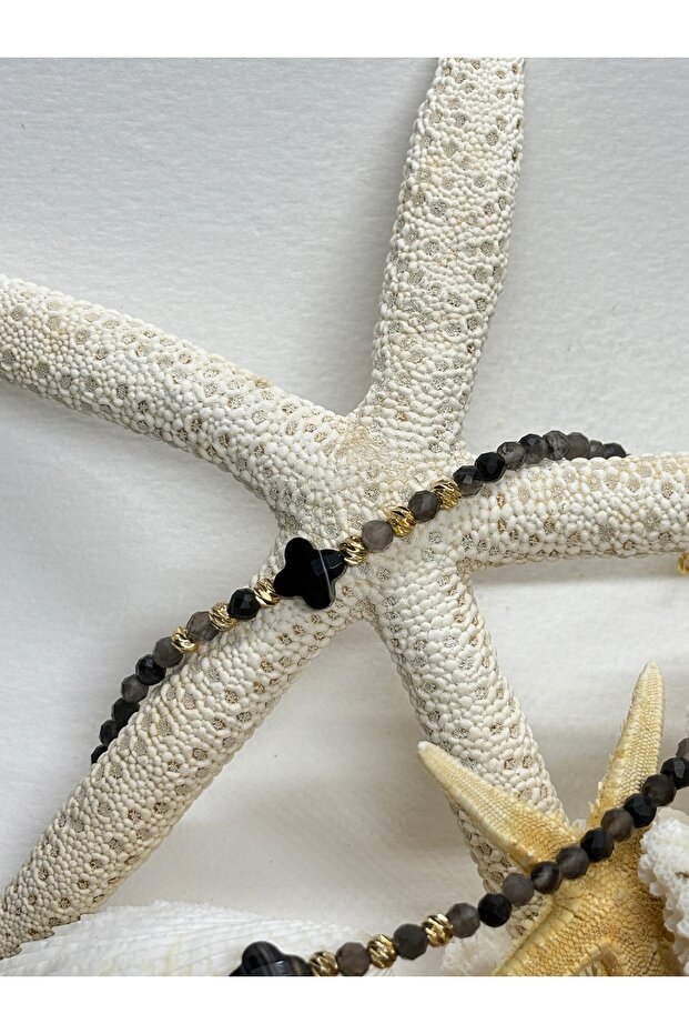 Opal smoke quartz gold dorica special design confidence power bracelet