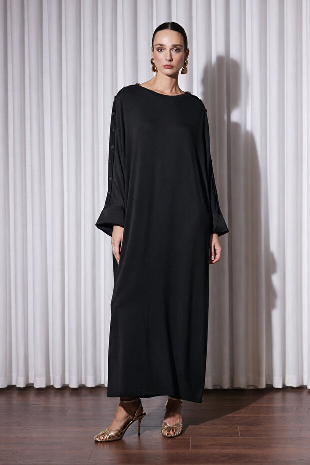 Sovena Bat Sleeve Dress 5354 Black
