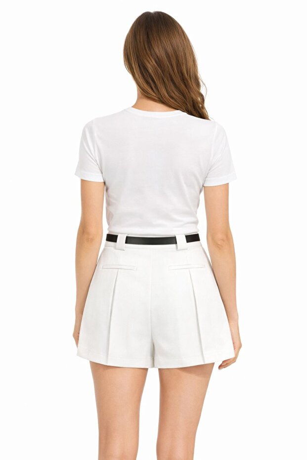 Elfy Pileli Şort - 2