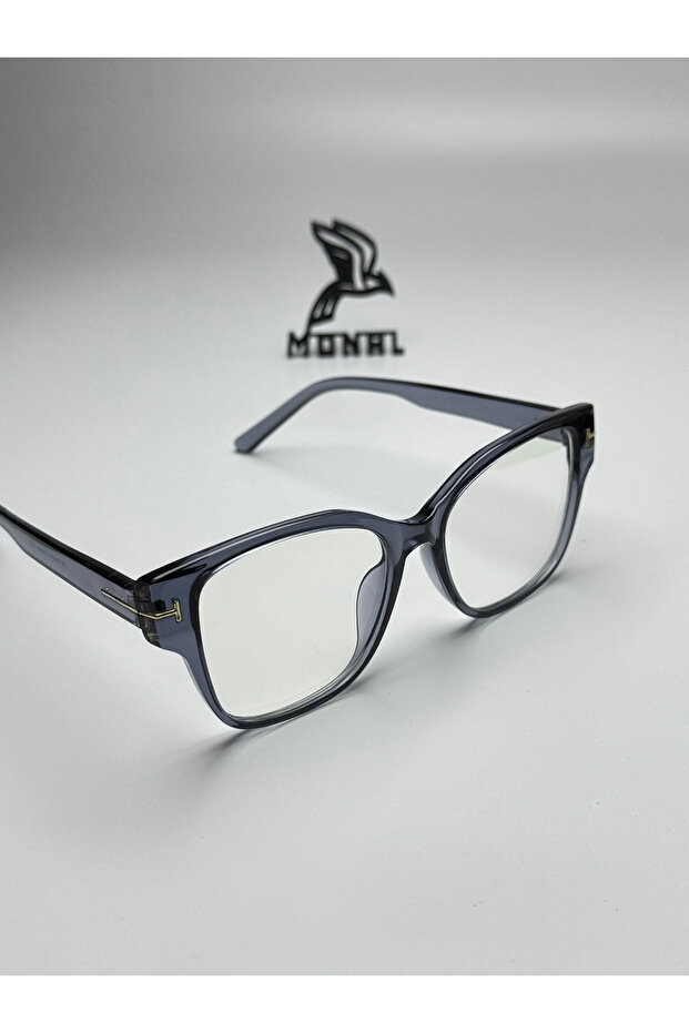 Glasses with T-Shaped Protective Screens, Timeless Angular Model, Optimally Compatible. - 5