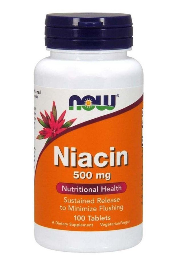 Niacin 500mg Sustained Release Tablets - 100 Count