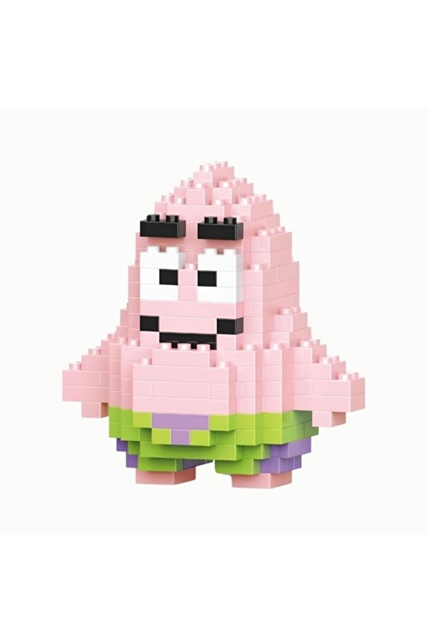 Bricks (SüngerBob) Patrick Yapı Oyuncak 3D Mini Yapboz - 1