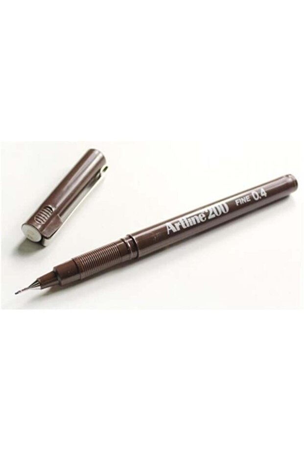 Fineliner باللون البني الداكن 0.4 مم - عبوة من 12 قطعة