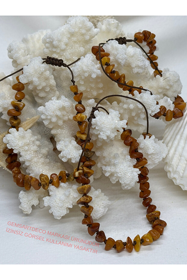 Amber Bracelet with Cord Special Design