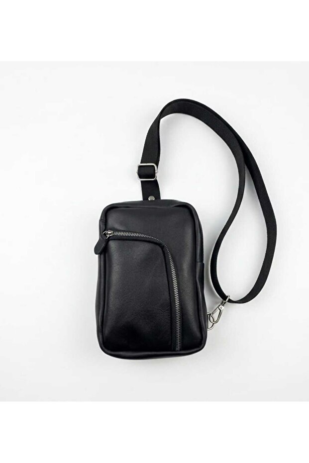 Genuine Leather Crisscross Straps Direction Changer Shoulder Bag (Body Bag)