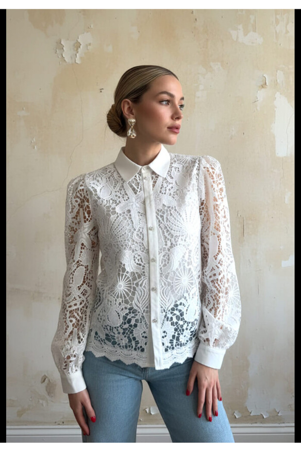 Dantel gömlek - 1