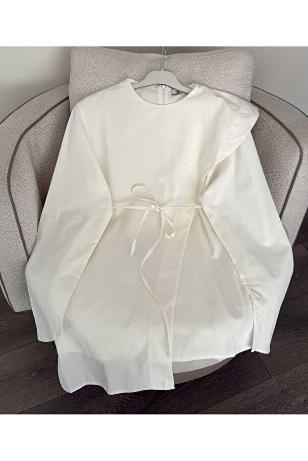 ŞAL DETAYLI GÖMLEK - 1