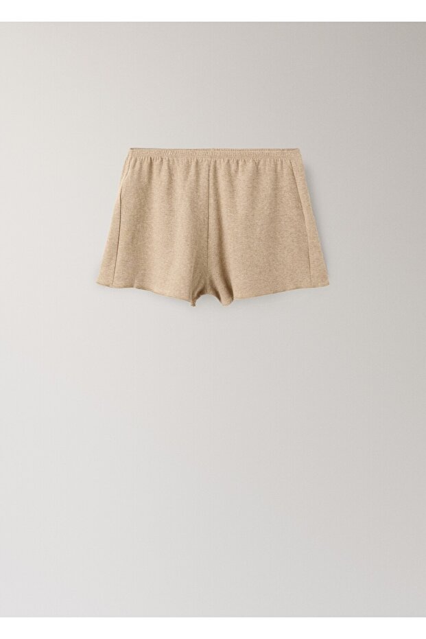 Pamuklu pijama şort - 3