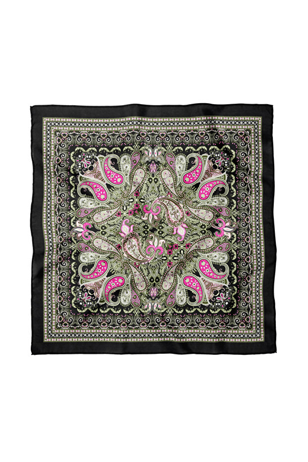 Ethnic Shawl Patterned Scarf / Bandana 70X70Cm