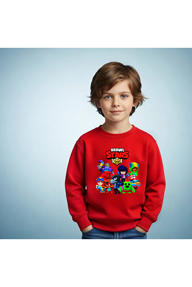 Sweatshirt Brawl Stars Printed Cotton Lu Children's Sweatshirt