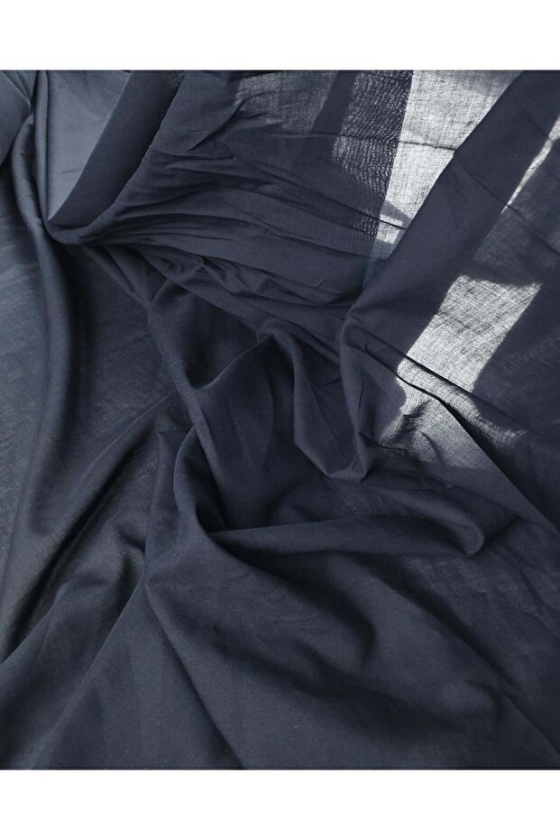 أزرق داكن قطن فوال 145x350 سم