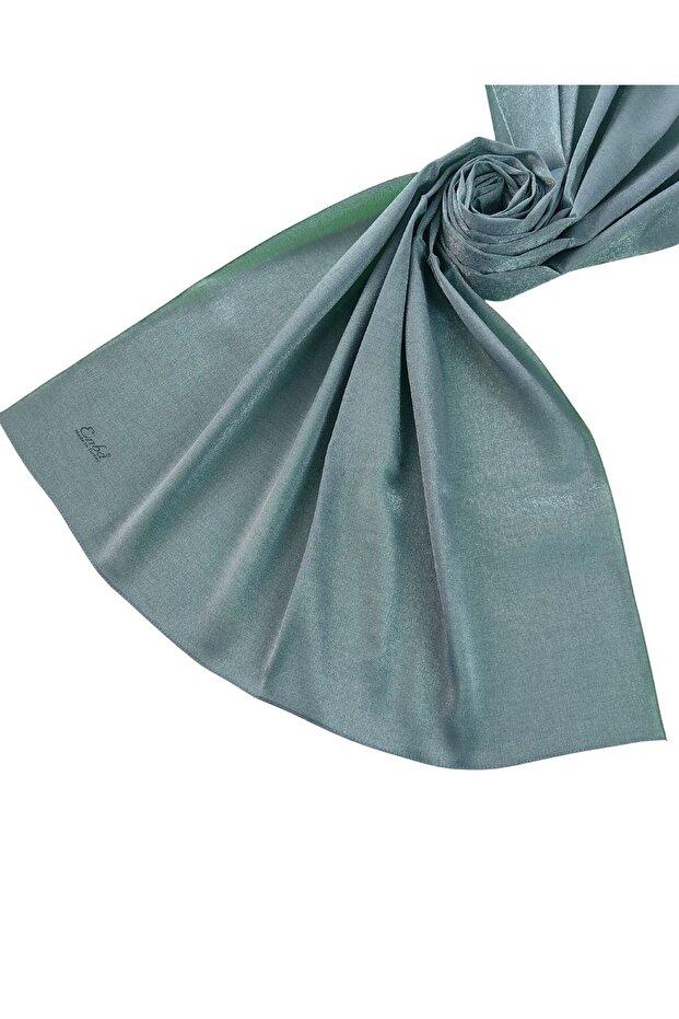 شال إنبا اللامع 75x190 سم - رمادي