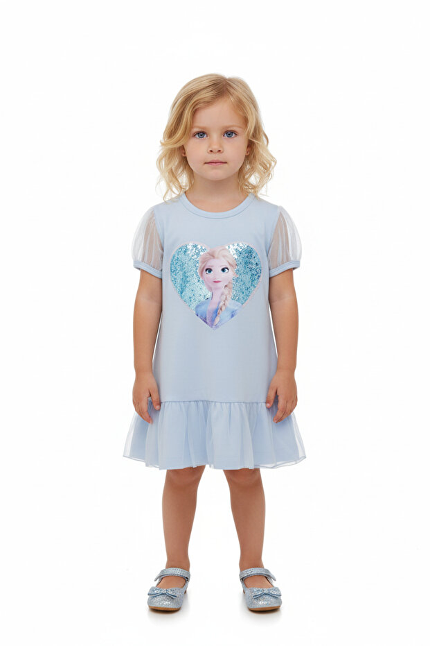 - Ice Crown Blue Dress, 1Y to 8Y