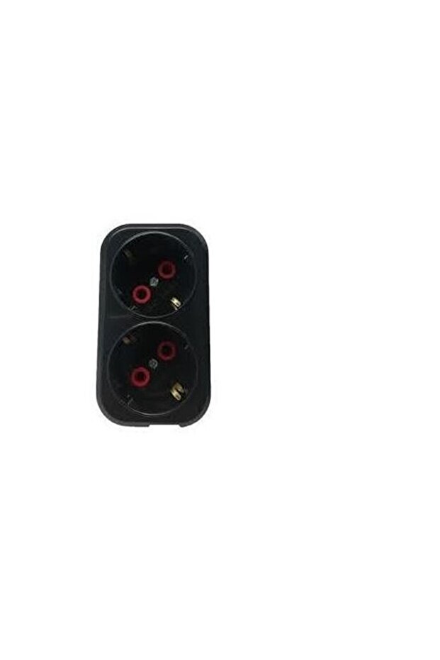 Dual Grounded Plug-Outlet Straight Type Black (001 170 0330067 00 11)