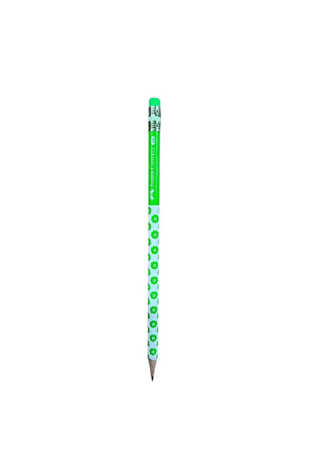 Floral Eraser Pencil-Green