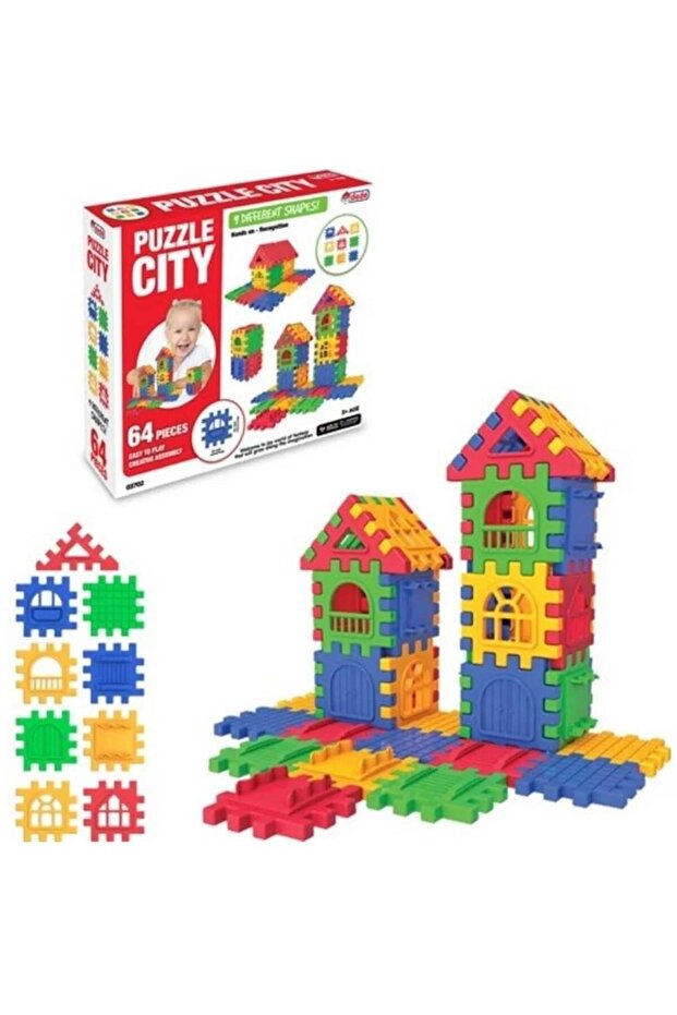 Oyuncak Puzzle City 64 Parça