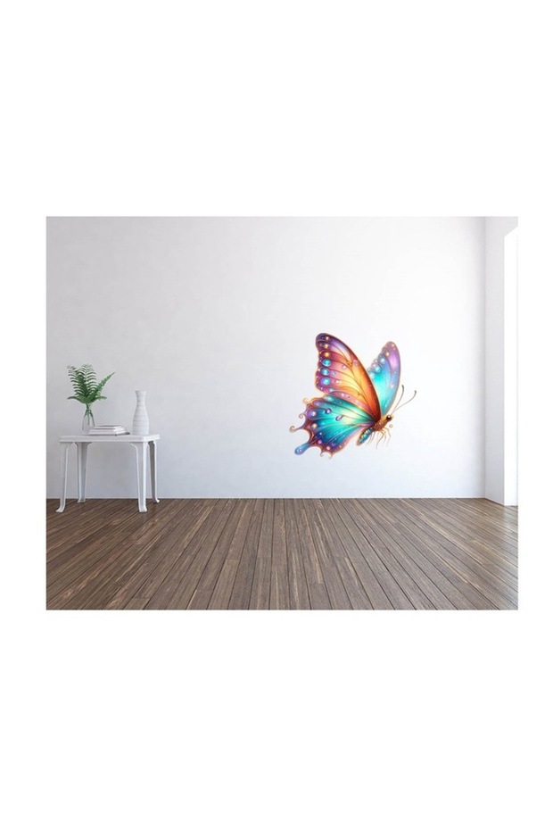 Autocolant decorativ, fluture, multicolor - 2