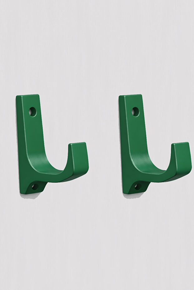 Green 2-Piece Gun, Weapon, and Item Wall Hanging Bracket