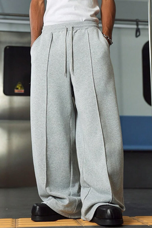 Piero Pile Comfort Oversized Cotton Jogger Pants