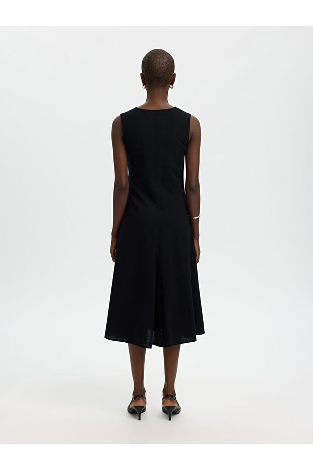 Maxikleid Leinenmix - 3