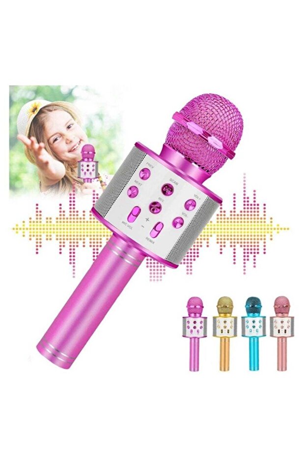 Bluetooth Karaoke Microphone Wireless Portable Singing Microphone for Kids Adults Karaoke Machine