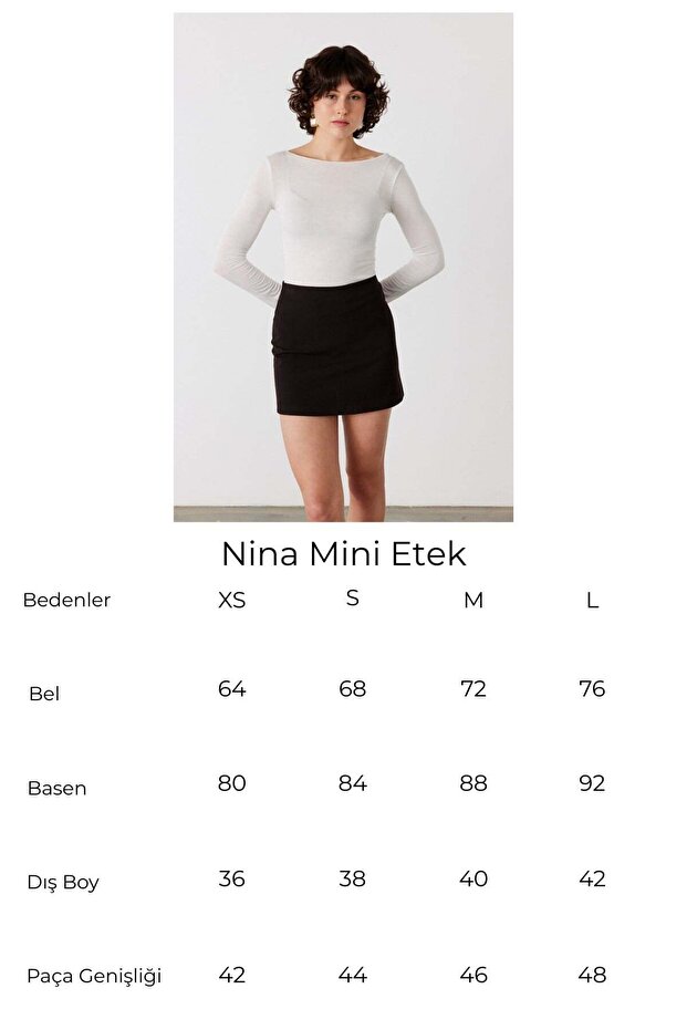 Fusta mini Nina neagră - 5