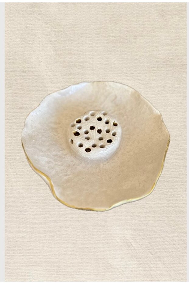 Seramik Ikebana Çiçek Tabağı - 3