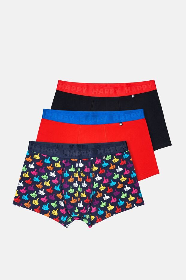 Men's Multicolor Mixed Patterned 3-Piece Boxer Set