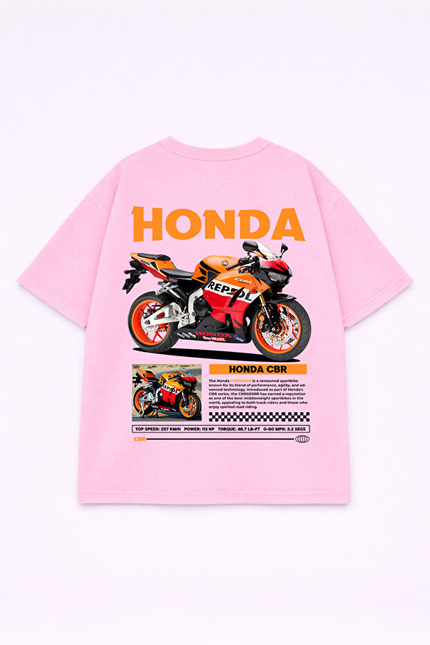 Men's T-Shirt Oversized 100% Cotton Pack Comfort Fit Cbr Printed T-Shirt